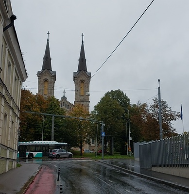 View of the Church of Karl. rephoto