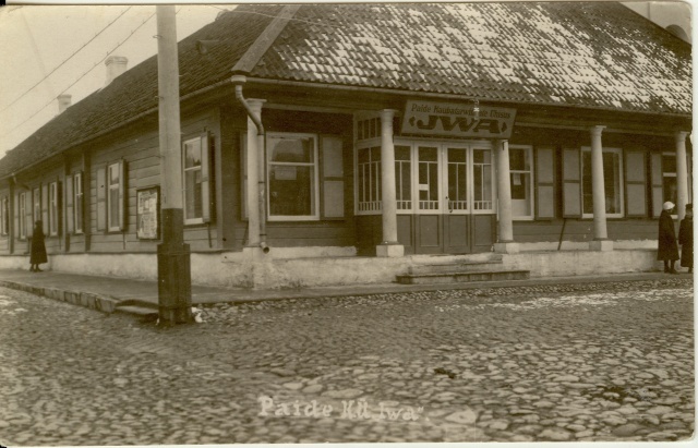 foto Paide Iva maja Keskväljakul 1920-30-ndad