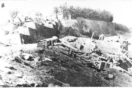Teise maailmasõja purustused Narvas. Hahni trepp