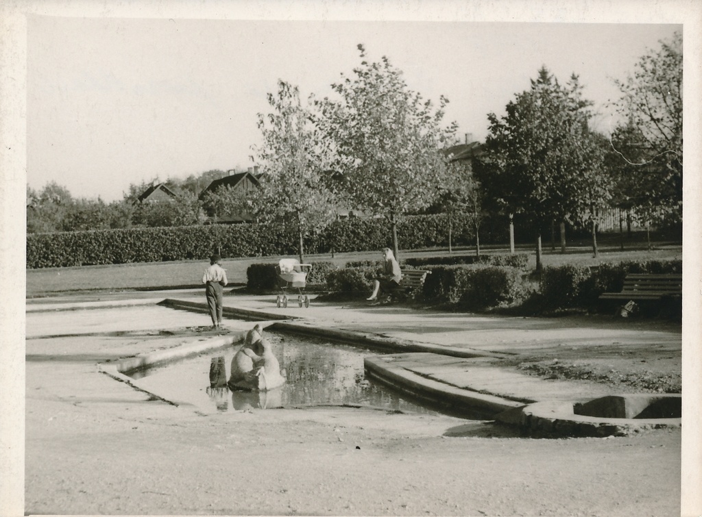foto, Viljandi, Pioneeride park, bassein, hülgekujud, u 1970