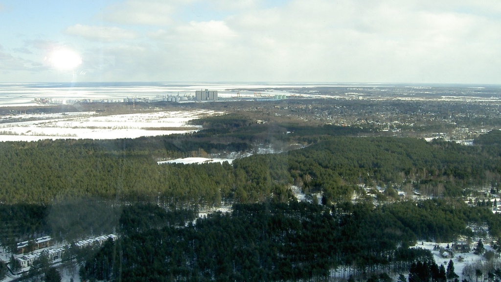 View from Teletorn to Muuga port rephoto