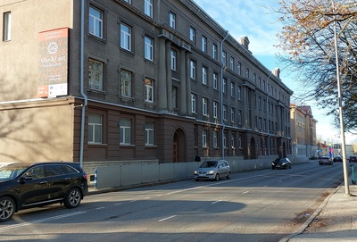 Tallinn, Komsomoli Street 35, construction of a new building. rephoto