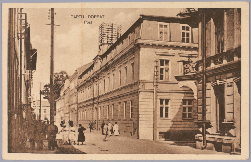 Postkaart Andrus Ansipi kogust. Posti maja