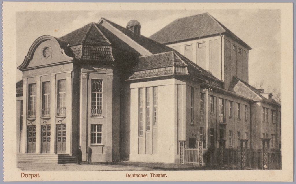 Postkaart Andrus Ansipi kogust. Saksa teater