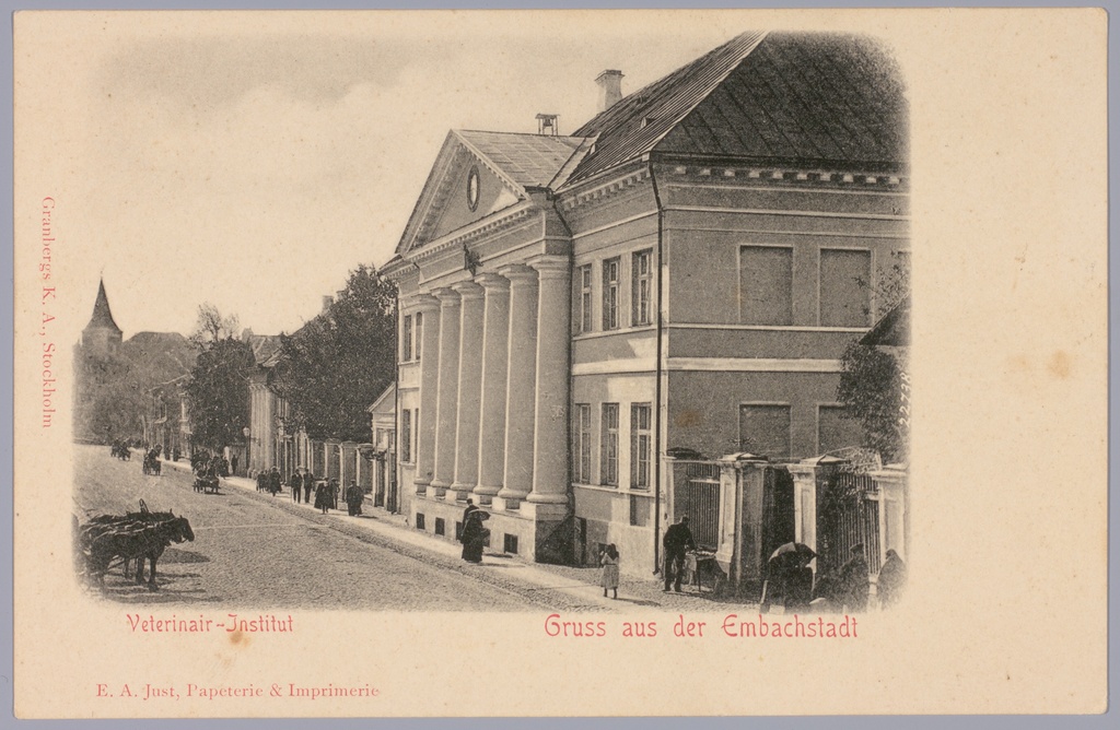 Postkaart Andrus Ansipi kogust. Veterinaariainstituut