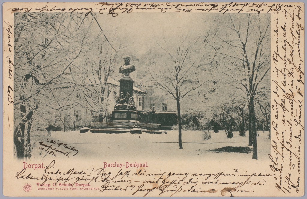 Postkaart Andrus Ansipi kogust. Barclay plats
