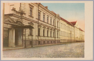 Postkaart Andrus Ansipi kogust. Vanemuise tänav  duplicate photo