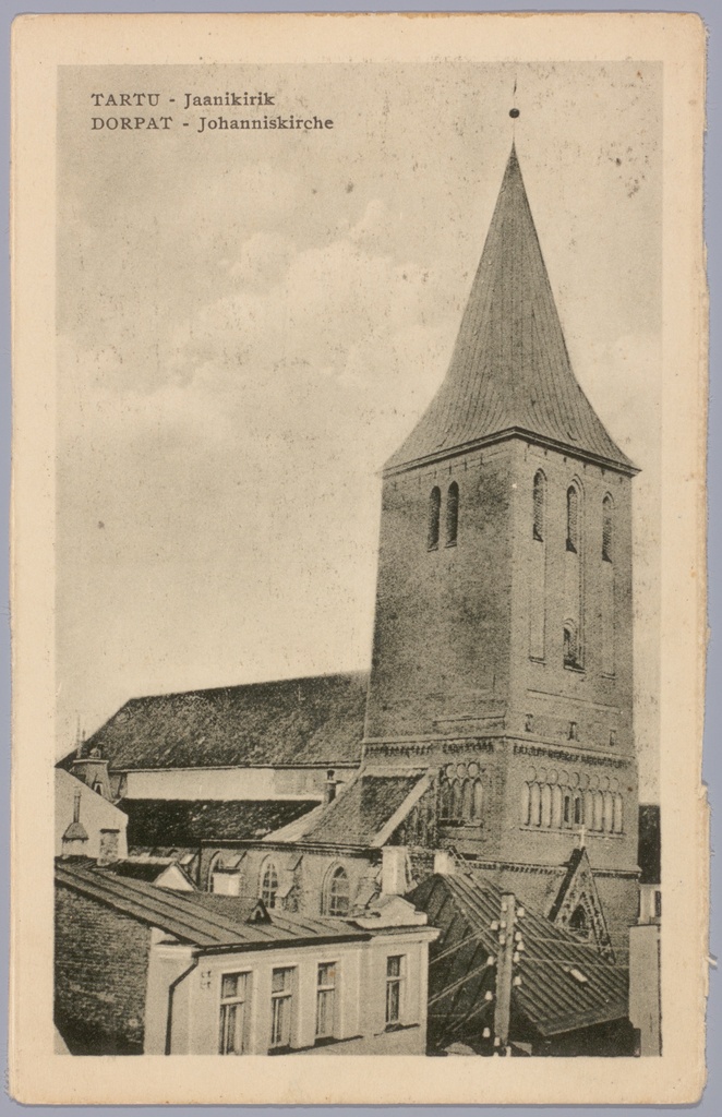 Postkaart Andrus Ansipi kogust. Jaani kirik