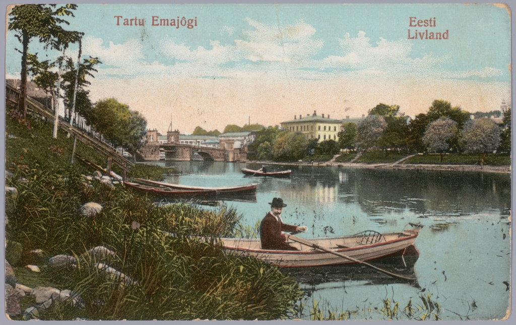 Postkaart Andrus Ansipi kogust. Emajõgi