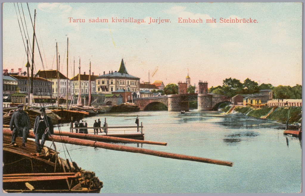 Postkaart Andrus Ansipi kogust. Emajõgi