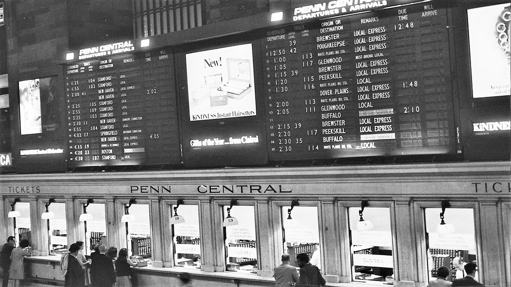 Grand Central Terminal in 1969 01 - Grand Central Terminal image, taken May 1969.