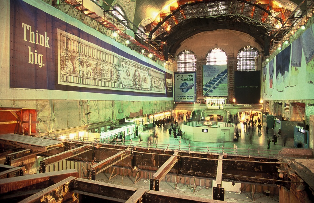 Historical Photos of Grand Central Terminal (52664027314) - Grand Central Terminal during restoration process in the late 1990's.

Photo courtesy of MTA Archive