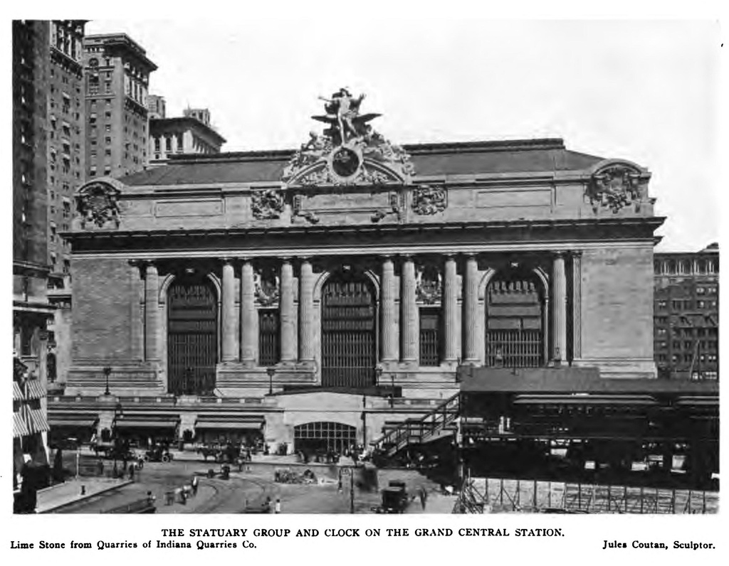 Grand Central Terminal, 1914 02 - Grand Central Terminal exterior, 1914.