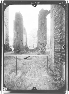 Tartu cathedral 103 - Tartu Cathedral, earlier also known as Dorpat Cathedral. Stereo photogrammetric survey 1986. https://en.wikipedia.org/wiki/Tartu_Cathedral  duplicate photo