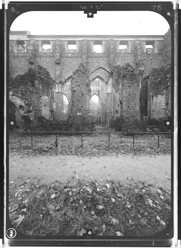 Tartu cathedral 156 - Tartu Cathedral, earlier also known as Dorpat Cathedral. Stereo photogrammetric survey 1986. https://en.wikipedia.org/wiki/Tartu_Cathedral