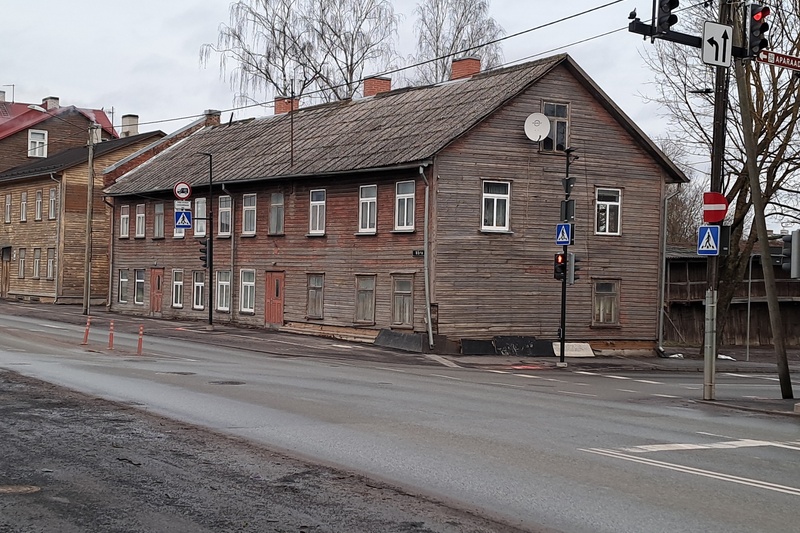 Võru ja Kastani tänavate nurk. rephoto