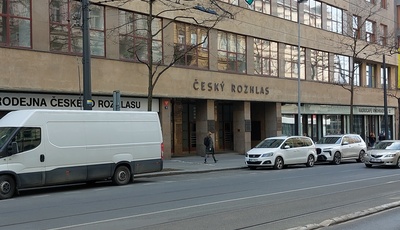Czech radio department. 21. August 1968 rephoto