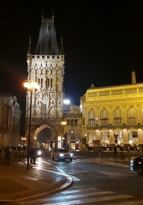 The Powder Tower, Prague, Bohemia, the Czech Republic rephoto