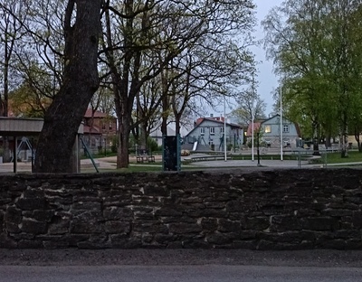 Kuressaare vaade. Lastemänguväljak. rephoto