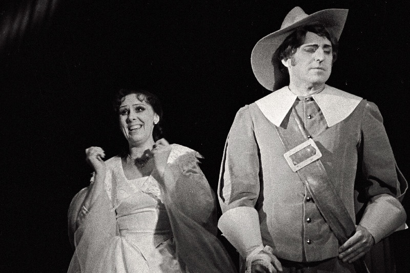 E. Tambergi ooper Cyrano de Bergerac teatris Estonia. Roxane – Margarita Voites, Cyrano – Teo Maiste.