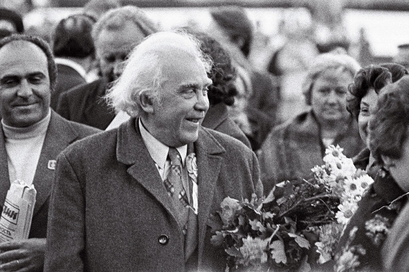 Gustav Ernesaks juubelilaulupeol.