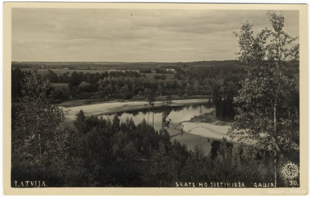 Skats no Sietiņieža. Gauja