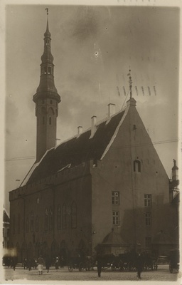 Vaade Tallinna Raekojale, fotopostkaart  duplicate photo