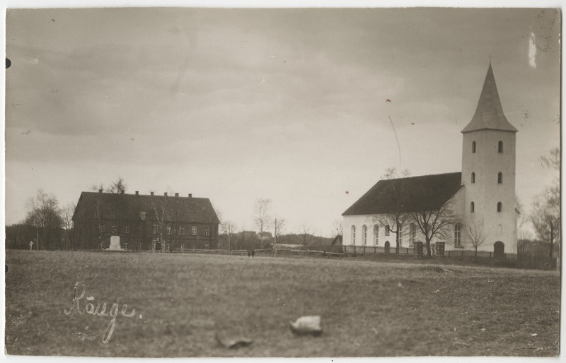 Vaade Rõuge kirikule, fotopostkaart