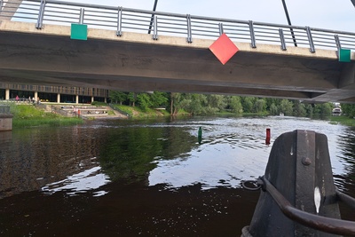 Vabadussild: parandustööd sillal. Tartu, 1941-1942. rephoto
