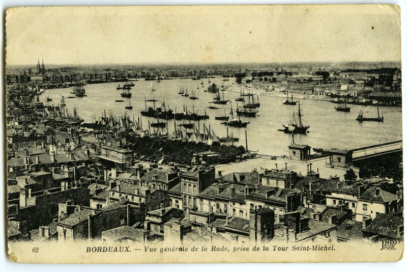 Üldvaade Bordeaux sadamale vaadatuna Saint Michel'i tornist