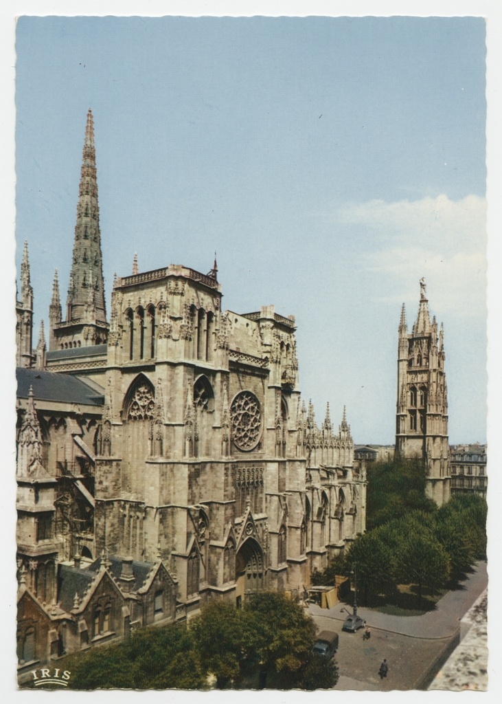 Prantsusmaa. Bordeaux, vaade Saint-André katedraalile ja Pey Berland´i kellatornile