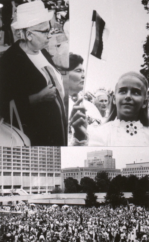 ESTO (ülemaailmsed eesti kultuuripäevad) Torontos.Fotomontaaž avamisest.