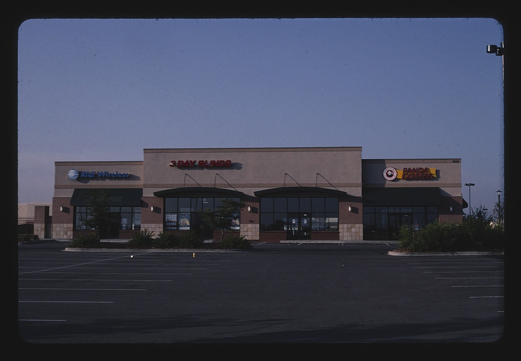 Three stores, Quebec Plaza, Denver, Colorado (LOC)