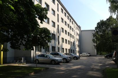 Tartu ülikooli Tiigi t. ühiselamu ehitus. 08. juuni 1961. a. rephoto