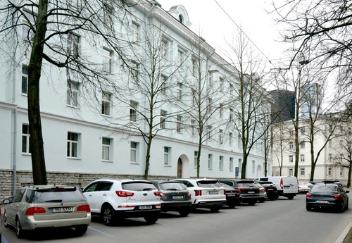 View on the River Street (in Kanal), houses dismantled in 1935. rephoto