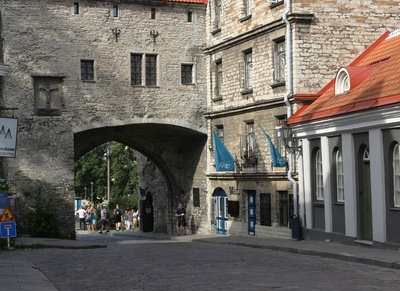 Eesti Riiklik Meremuuseum, Pikk tänav 70, Tallinn.
Välisvaade hoonele.
1971 rephoto