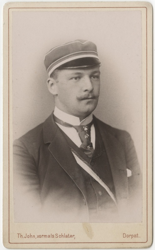 Korporatsioon "Estonia" liige parun Nikolai (Klaus) Korff, portreefoto
