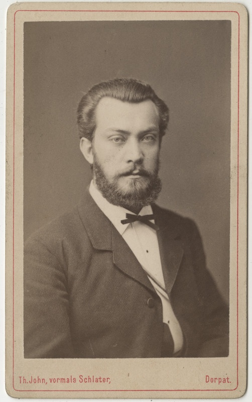Pastor Gustav Cleemann, portreefoto
