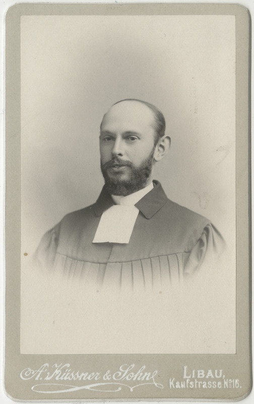 Pastor August von Johannsohn, portreefoto
