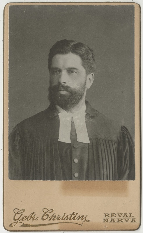 Karuse pastor Immanuel Rinne, portreefoto