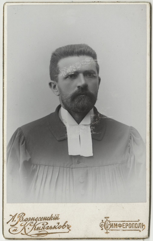 Pastor Heinrich Mantel, portreefoto