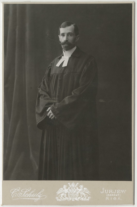 Haapsalu pastor Friedrich Spindler, portreefoto