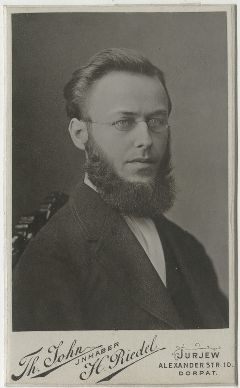 Juuru pastor Theodor Eberhard, portreefoto