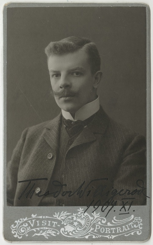 Pastor Theodor Willigerode tudengina, portreefoto