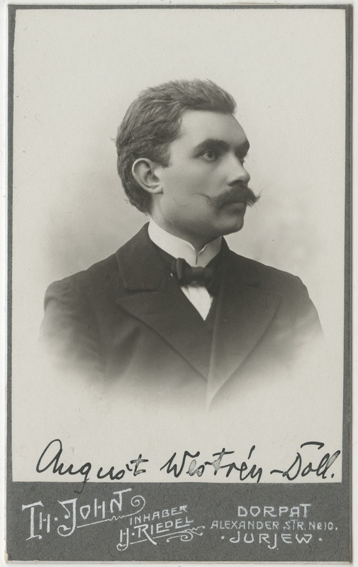 Pastor August Westrén-Doll tudengina, portreefoto