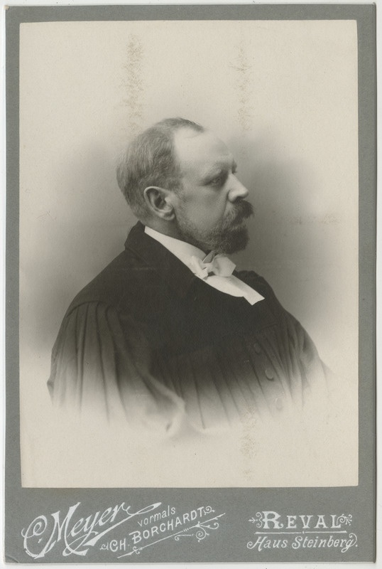 Jõelähtme pastor Oskar Tomberg, portreefoto