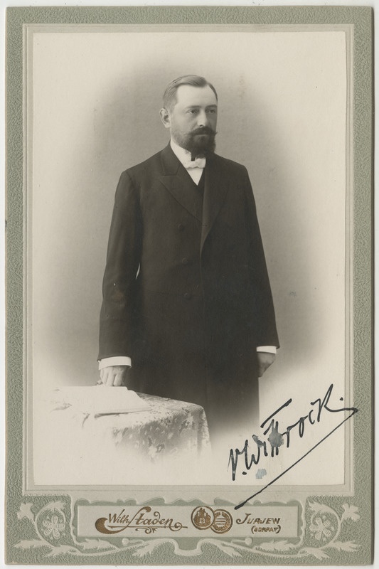 Tartu Jaani koguduse pastor Viktor Wittrock, portreefoto