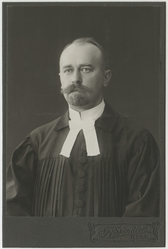 Järva-Madise pastor Arnold Wieckmann, portreefoto