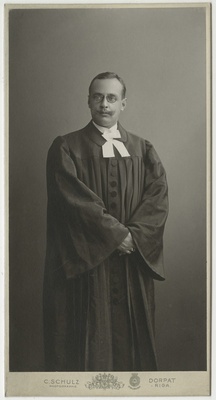 Pastor Otto Krause, portreefoto  duplicate photo
