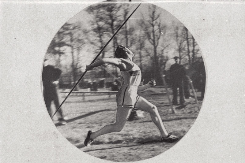 Eesti NSV tšempion odaviskes Charles-Villem Vallmann viskel.
